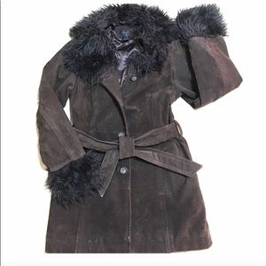Burningman Leather and Faux Fur Festival Jacket